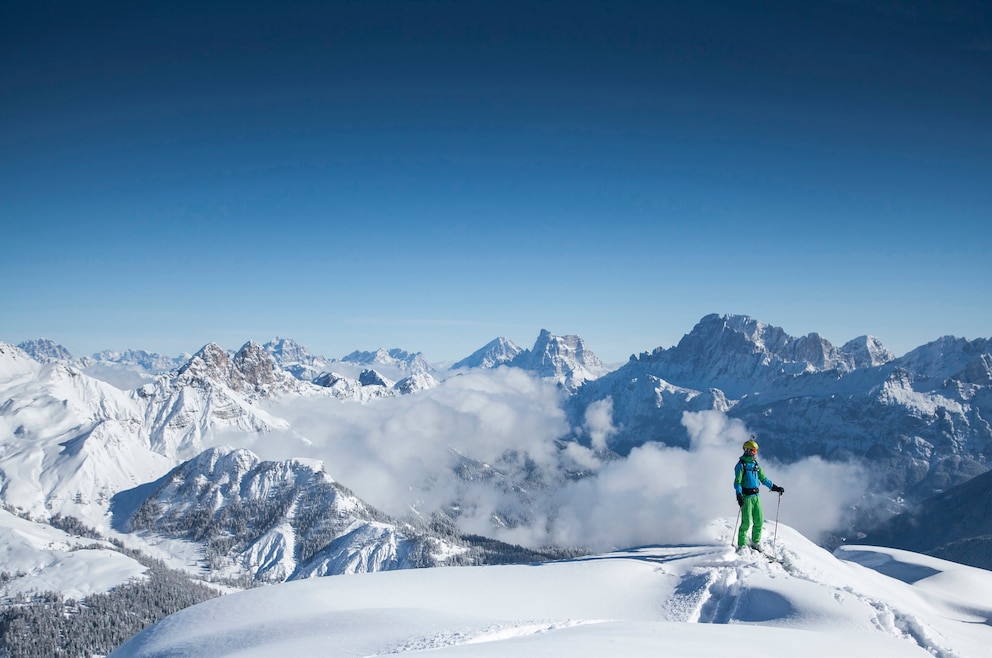 9. Skifahren in den Dolomiten