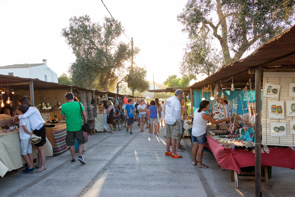 Hippiemarkt auf Formentera