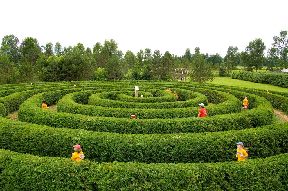 Der Garten der Saunders Farm bietet einige Überraschungen.