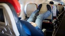 Flug geschwollene Beine