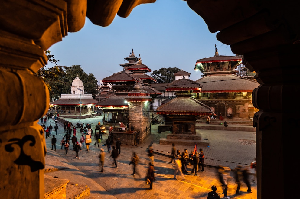 1. Durbar-Platz in Kathmandu – der Platz vor dem alten Königspalast in der nepalesischen Hauptstadt ist einer von drei königlichen Plätzen im Kathmandutal, die heute zum UNESCO-Weltkulturerbe gehören