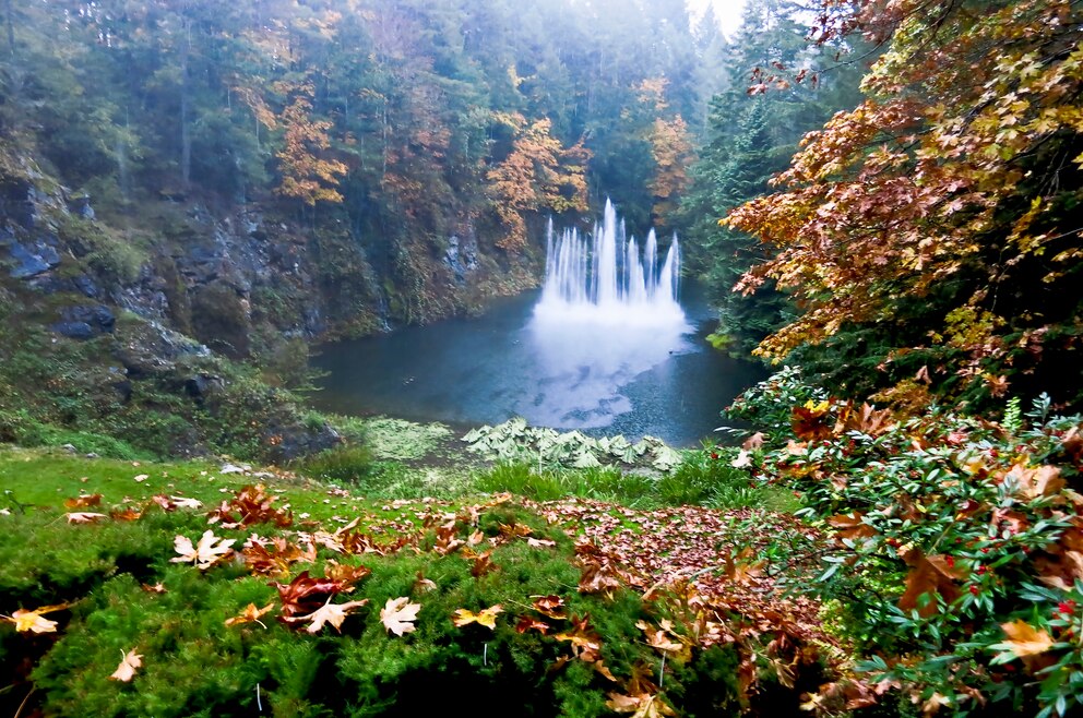 10. Butchart Gardens – der 22 Hektar große Blumengarten liegt auf der Saanich Peninsula im Süden Vancouver Islands