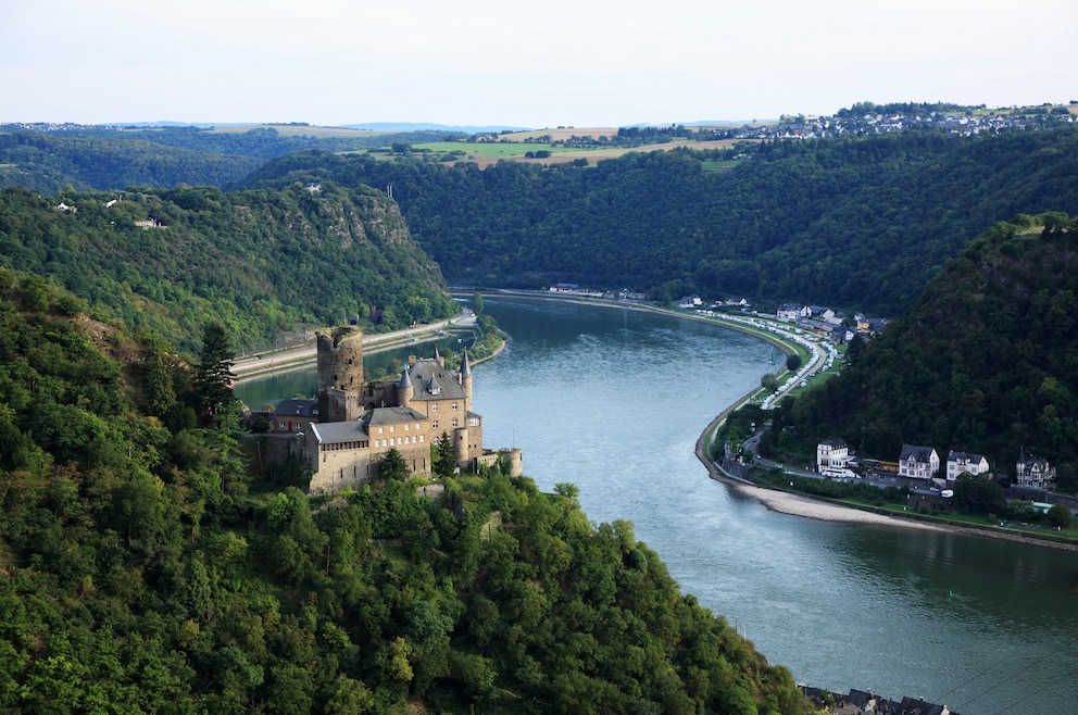  Blick von der Loreley über das Rheintal