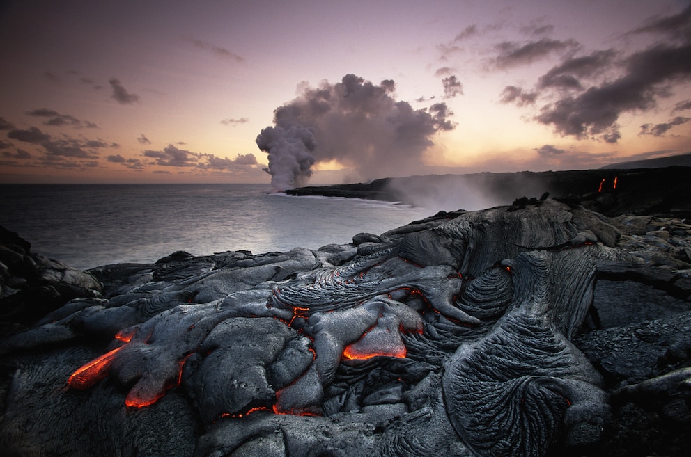 Die Landschaft im Hawaii-Volcanoes-Nationalpark wirkt fast außerirdisch