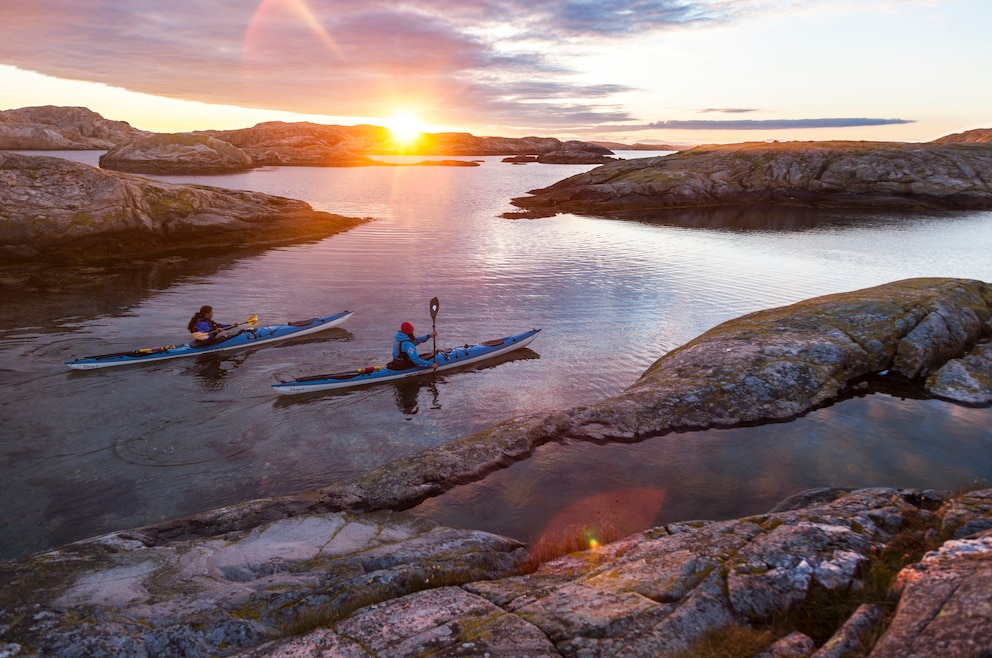9. Mit Kajak oder Kanu an Schwedens Küste, durch Seen und Flüsse paddeln