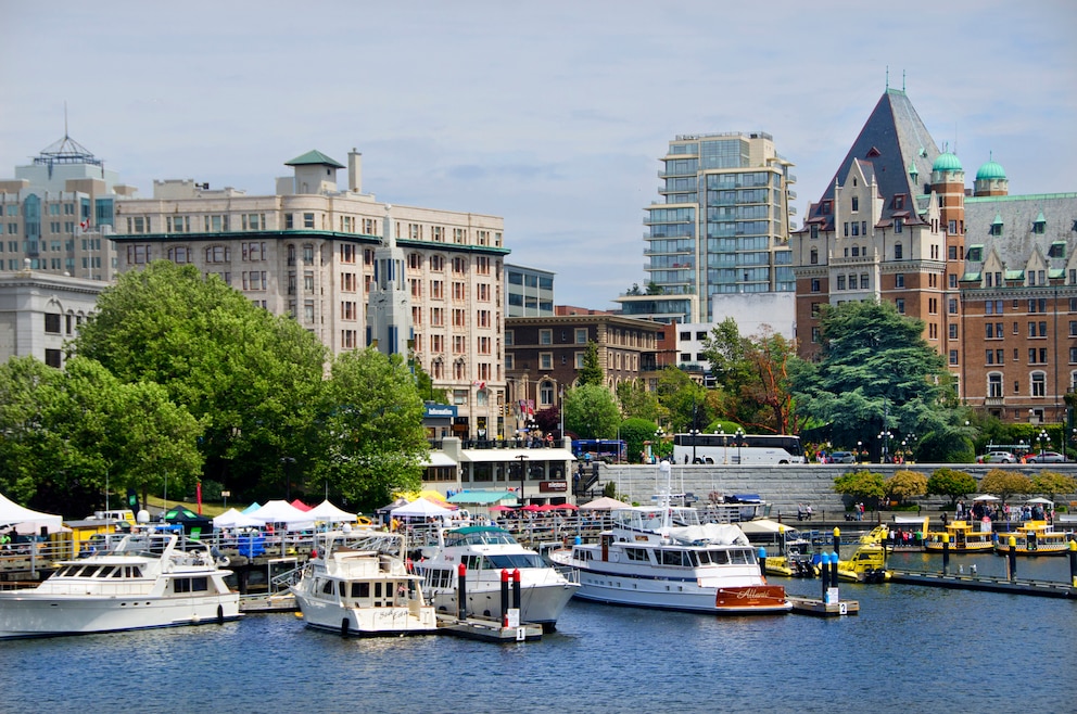 9. Victoria – die Hauptstadt der Provinz British Columbia liegt am Südzipfel von Vancouver Island und  ist unter anderem wegen ihrer viktorianischen Architektur beliebt