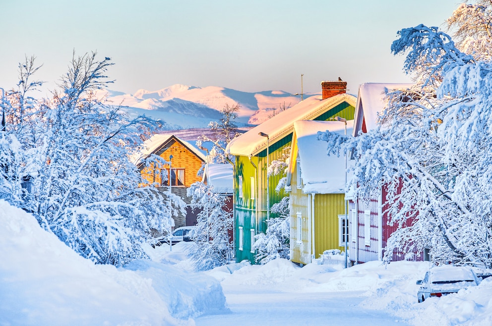 6. Kiruna – die Stadt ist die nördlichste Schwedens und beliebt bei Schneeliebhabern und Nordlichtbewunderern