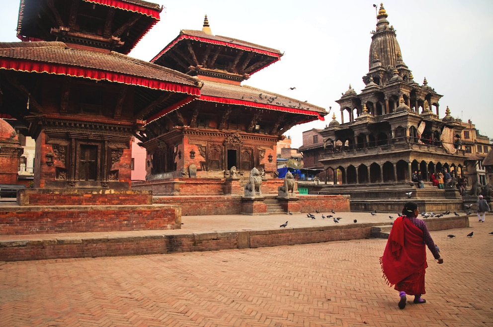8. Durbar-Platz in Patan – der Platz liegt im Zentrum von Patan/ Lalitpur, eine seiner Hauptattraktionen ist der mittelalterliche Königspalast, einst Residenz der Malla-Könige von Lalitpur