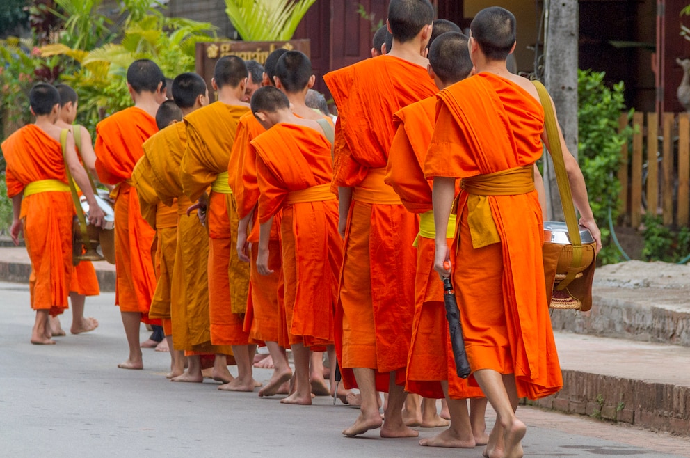 Almosengang Luang Prabang