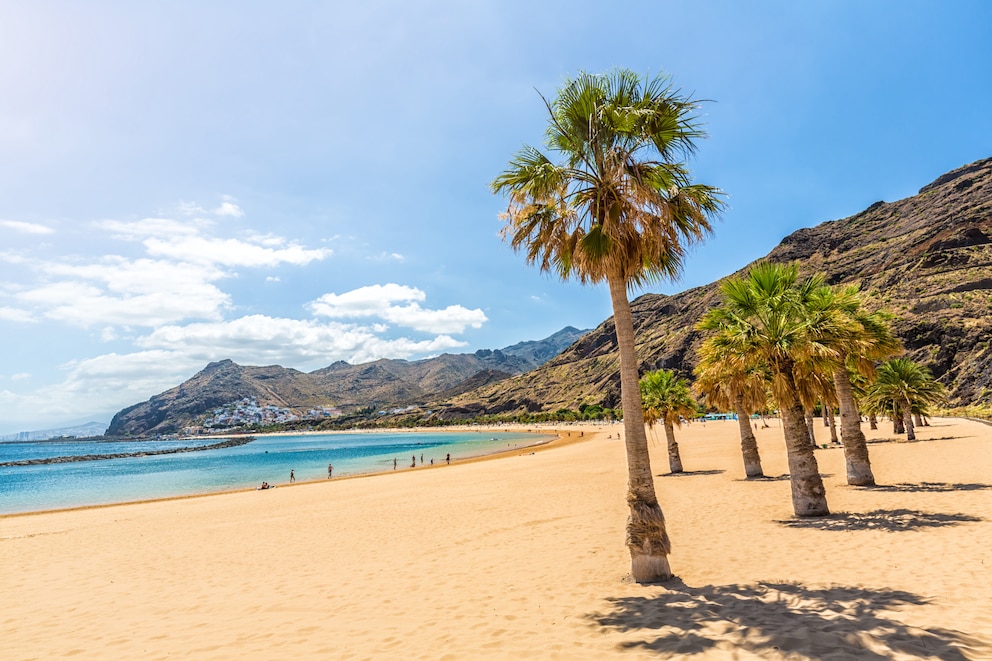 Die Kanaren, hier Teneriffa, überzeugen mit traumhaften Sandstränden und abwechslungsreicher Natur