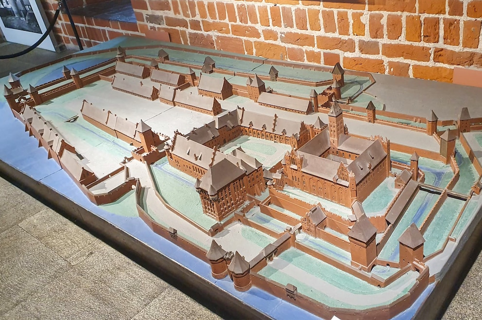 Ein Modell zeigt, wie groß die Burg ist