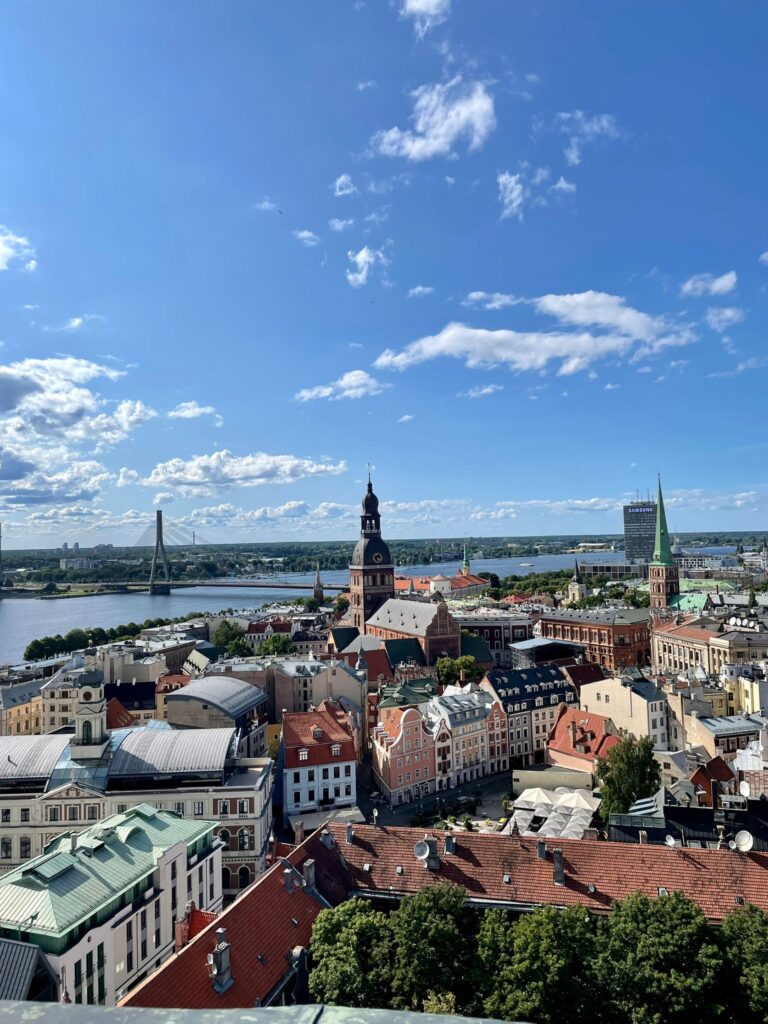 View from the observation platform of Riga's Old Town