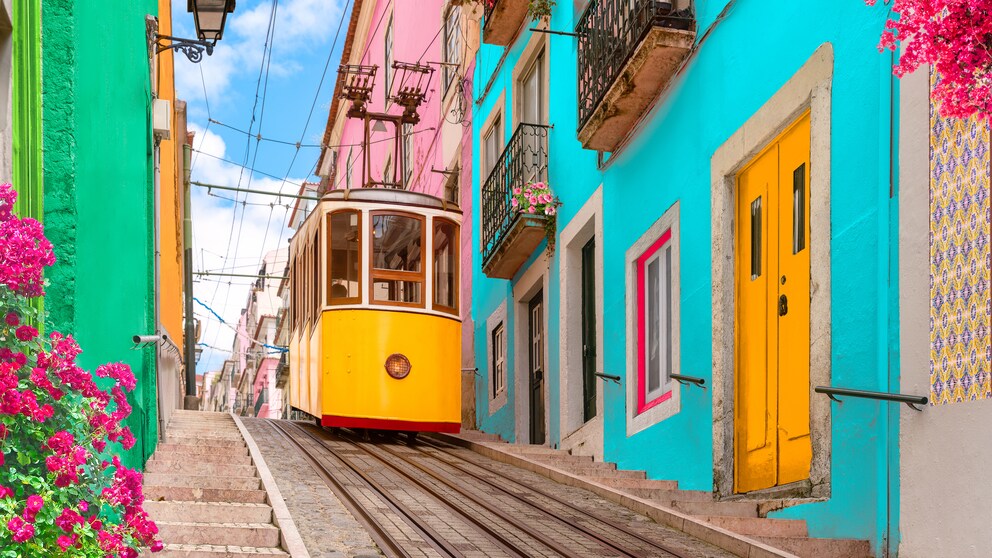 Straßenbahn, Tram in Lissabon