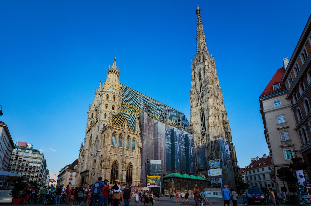 2. Domkirche St. Stephan – der römisch-katholische Stephansdom ist ein Wahrzeichen Wiens 