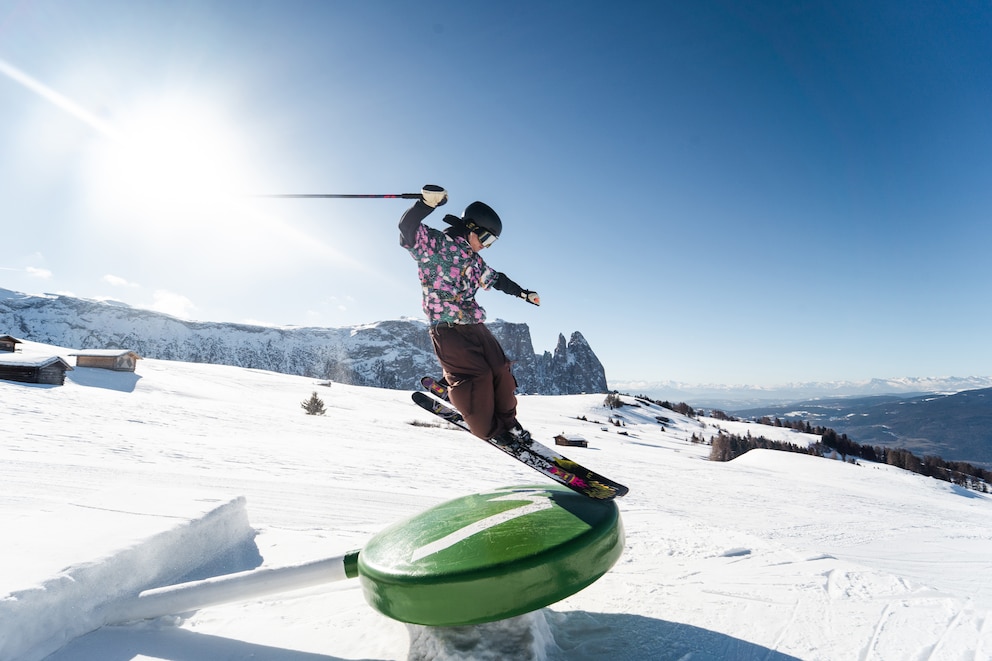 Auch für Freestyle-Fans hat die Dolomitenregion Seiser Alm einiges zu bieten