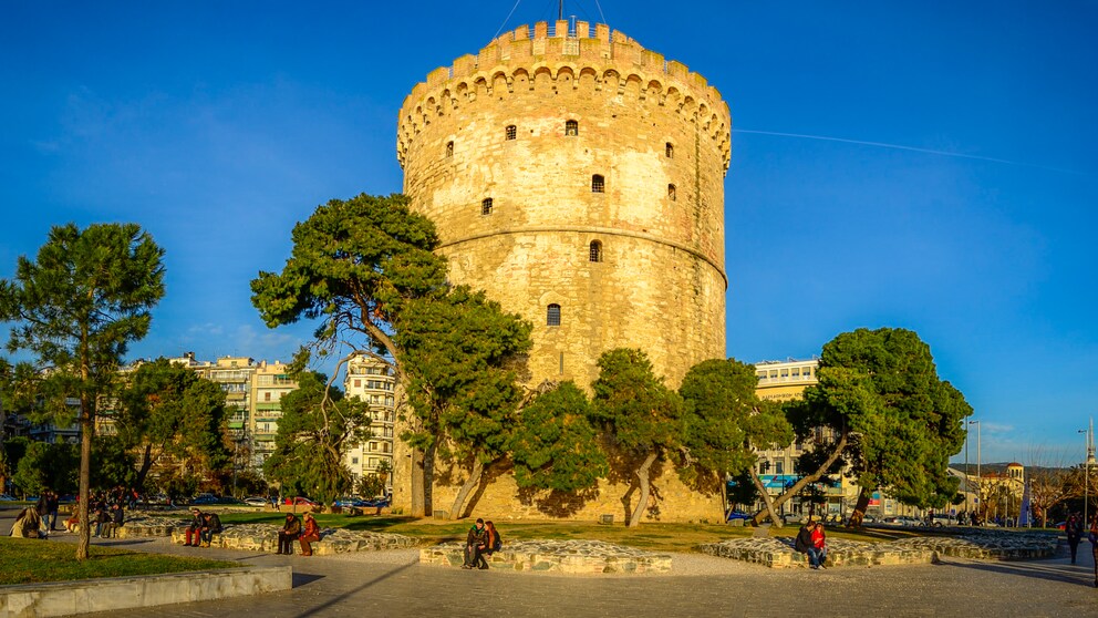 Der weiße Turm in Thessaloniki.