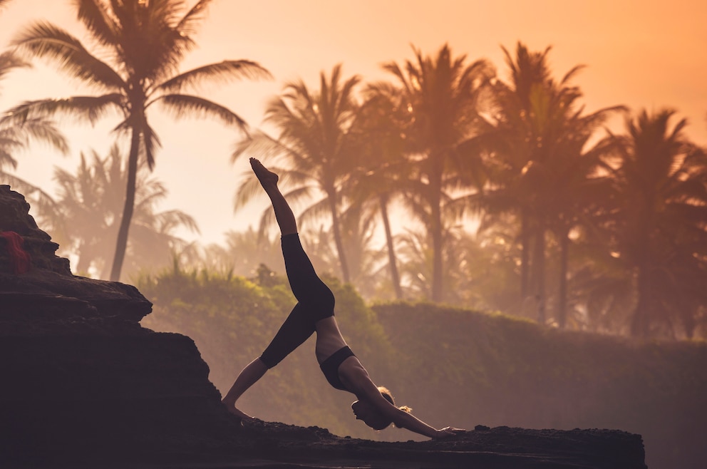 5. In die alternativ-spirituelle Welt Balis eintauchen und an Yogaklassen, geführten Meditationen und Co.  in Traumumgebungen teilnehmen