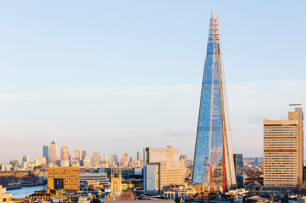 11. The Shard – der Wolkenkratzer in Londons Stadtteil Southwark ist 310 Meter hoch