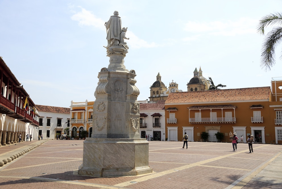 Plaza de la Aduana in Cartagena, Kolumbien