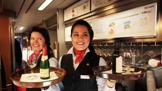 Alkohol in einem Zug der Deutschen Bahn