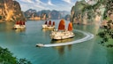 Vietnam mit seiner malerischen Ha-Long-Bucht (im Bild), pulsierenden Städten wie Hanoi und Ho-Chi-Minh-Stadt und vielen weiteren spannenden Orten ist ein Top-Reiseziel in Südostasien