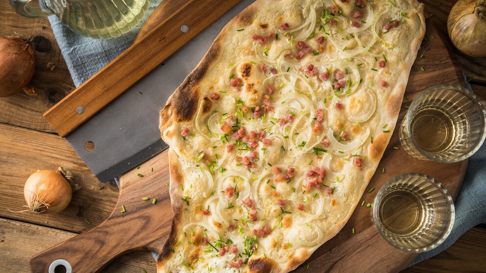 Elsässer Flammkuchen Rezept