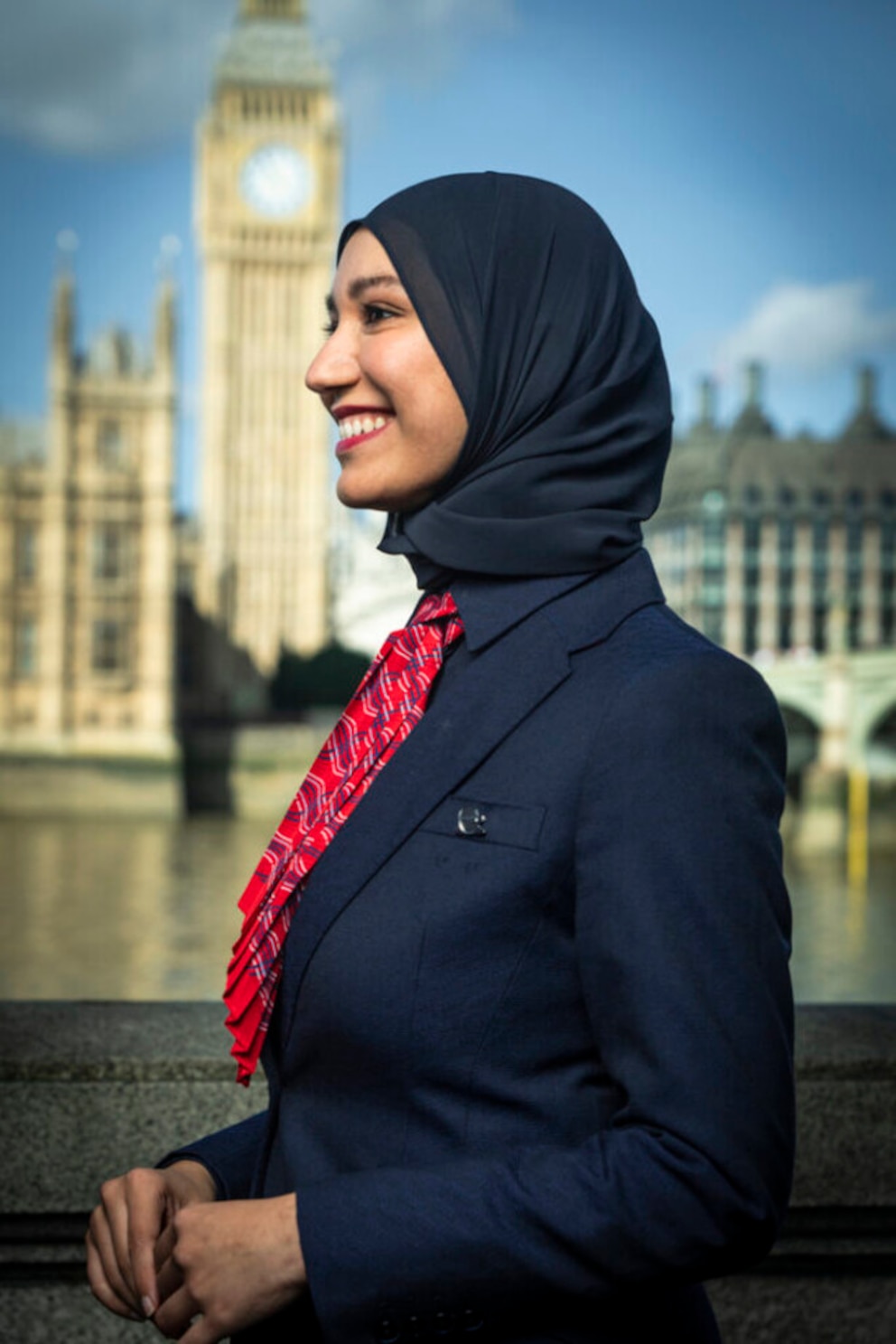 Hijab aus der neuen Uniform-Kollektion von British Airways