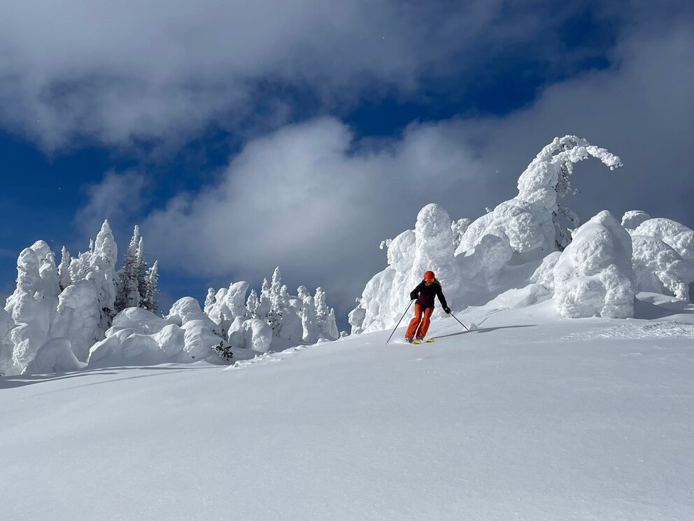 Abseits der Piste in Sun Peaks