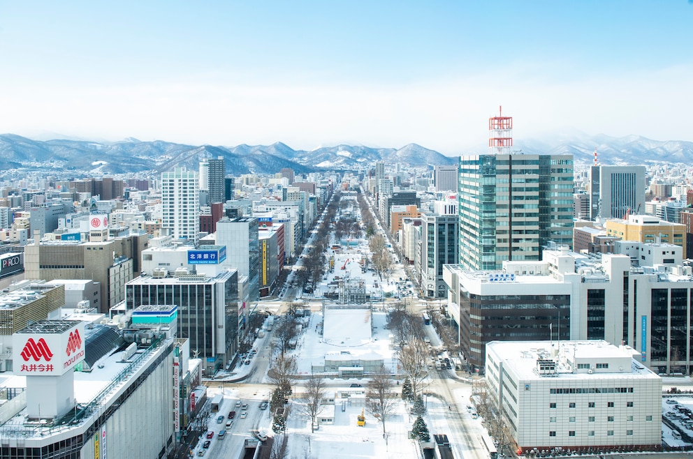 5. Sapporo – die Millionenstadt im gebirgigen Norden Japans, genauer auf der Insel Hokkaido, ist unter anderem wegen ihrer Skigebiete beliebt