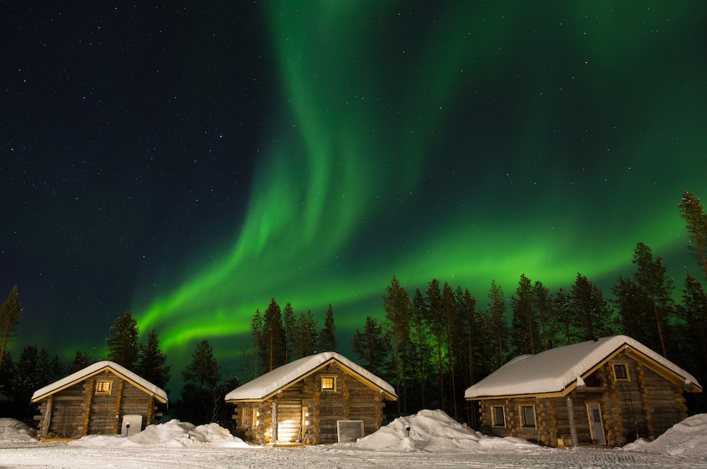 8. Saariselkä – der vor allem bei Outdoor-Urlaubern beliebte Wintersportort liegt im finnischen Lappland