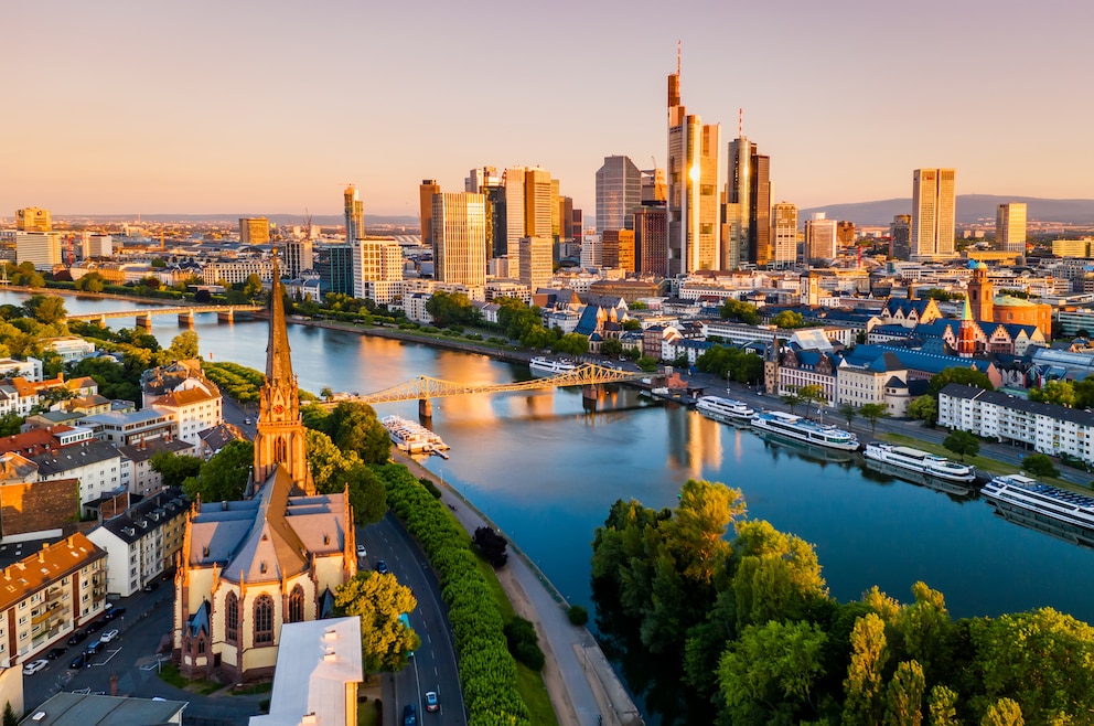 5. Frankfurt am Main – die fünftgrößte Stadt Deutschlands ist ein bedeutendes Finanzzentrum und Sitz der Europäischen Zentralbank