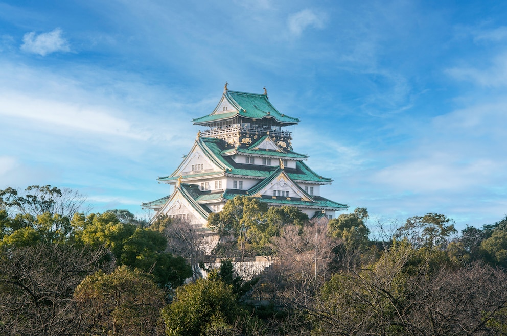 7. Osaka-Schloss – die Burg in Ōsaka ist eine von Japans berühmtesten Burgen