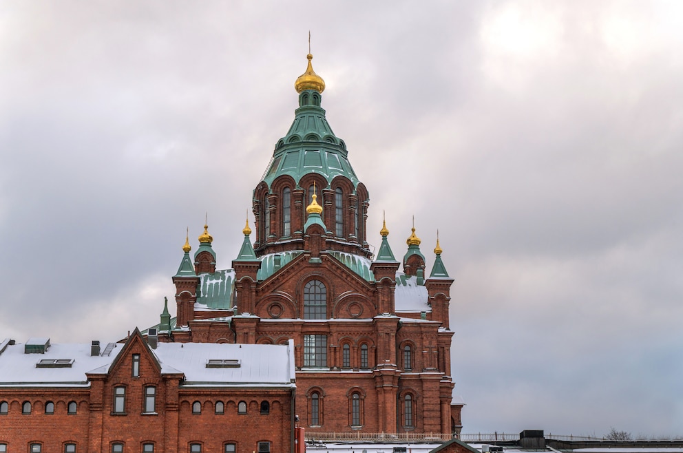 6. Uspenski-Kathedrale – die orthodoxe Kirche ist die Kathedrale der finnisch-orthodoxen Diözese Helsinki