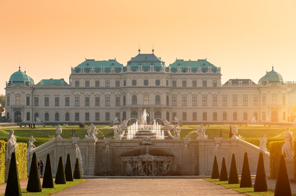 5. Schloss Belvedere – in der beliebten Schlossanlage befindet sich das Kunstmuseum „Österreichische Galerie Belvedere”