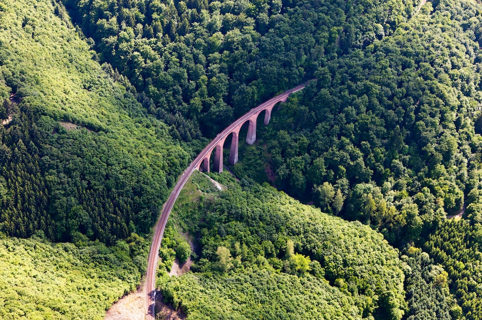 5. Mit dem Zug durch Rheinland-Pfalz fahren und die wechselnde, teils beeindruckend schöne Landschaft genießen