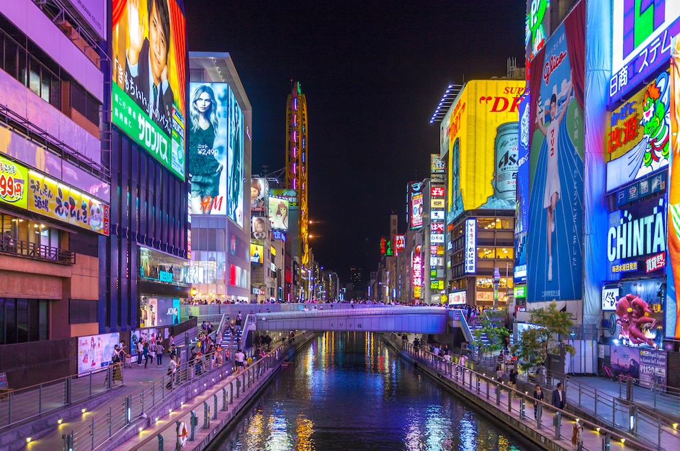 9. Dotonbori – der Bezirk in Ōsaka ist eins der wichtigsten Touristen- und Ausgehviertel der Stadt