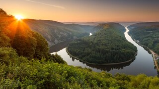 Die Saarschleife ist eine bekannte Sehenswürdigkeit im Saarland