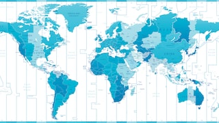 Weltkarte mit Übersicht der Weltzeitzonen – inklusive besonders kurioser Zeitzonen