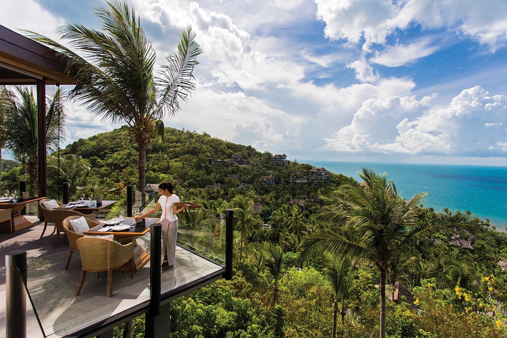 White Lotus Staffel 3 Drehorte: Spektakulärer Ausblick auf Palmenhain und Meer im Four Seasons Koh Samui