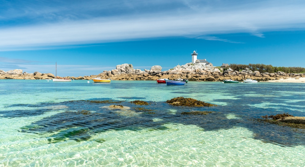 La Plage de Brignogan-Plages – in traumhafter Kulisse lässt sich hier das glasklare Wasser genießen