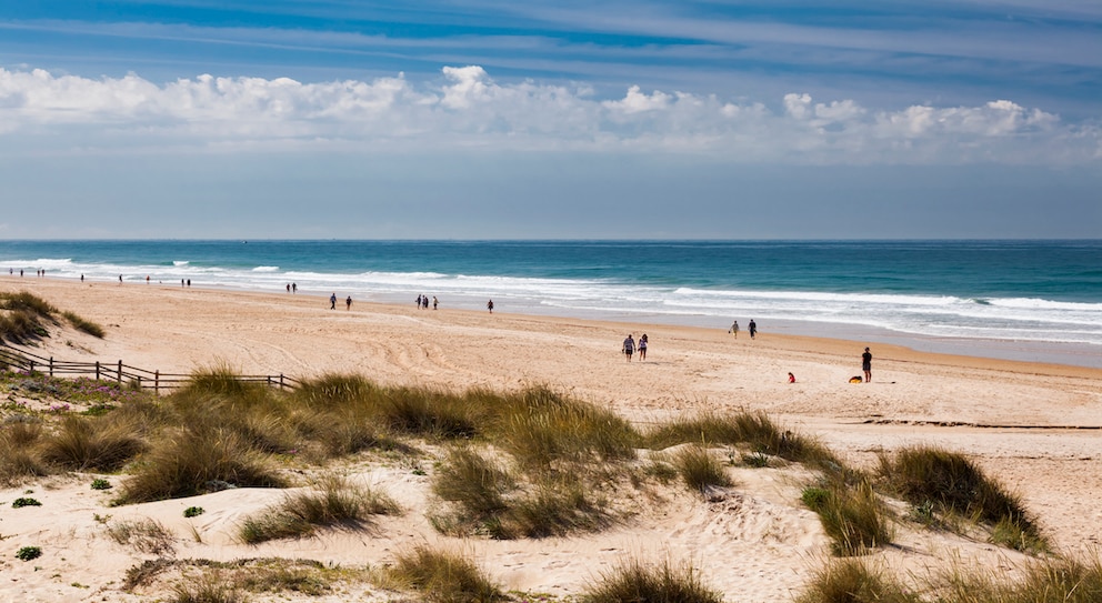 Playa de la Barrosa in Chiclana de la Frontera – dieser Strand scheint kein Ende zu haben und lädt zu langen Spaziergängen ein