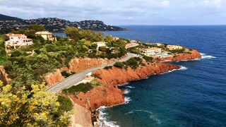 Der Küstenort le Trayas an der Côte d'Azur