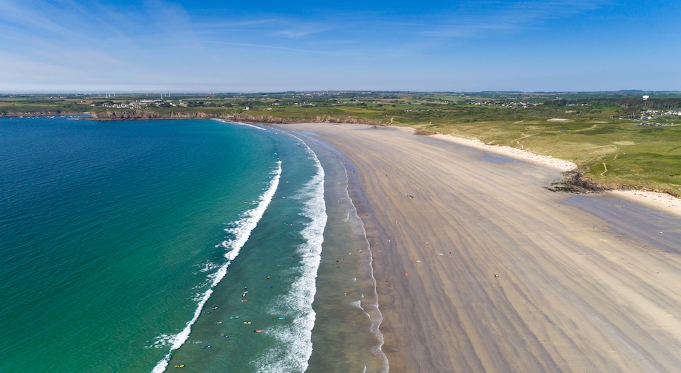 La Plage des Blanc Sablons –am Strand des weißen Sandes ist der Name Programm