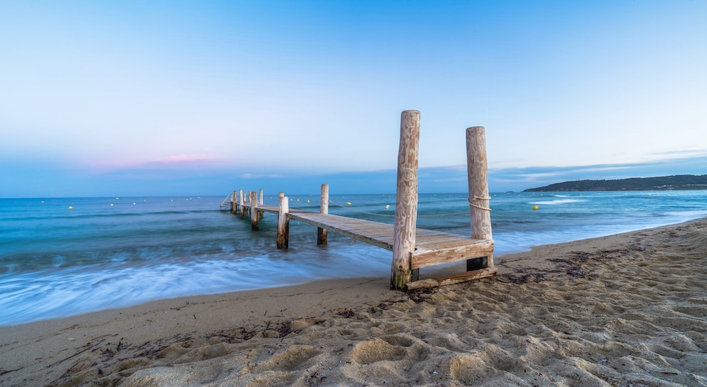 La Plage de Pampelonne gilt als einer der schönsten Strände Südfrankreichs