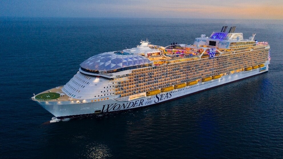 Die „Wonder of the Seas“ ist seit 2022 auf den Weltmeeren unterwegs