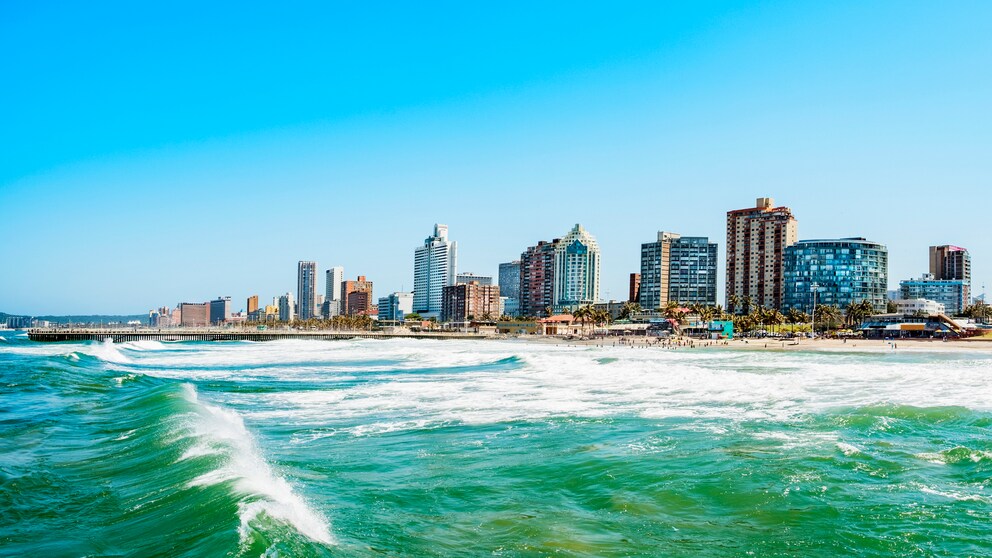 Skyline von Durban in Südafrika