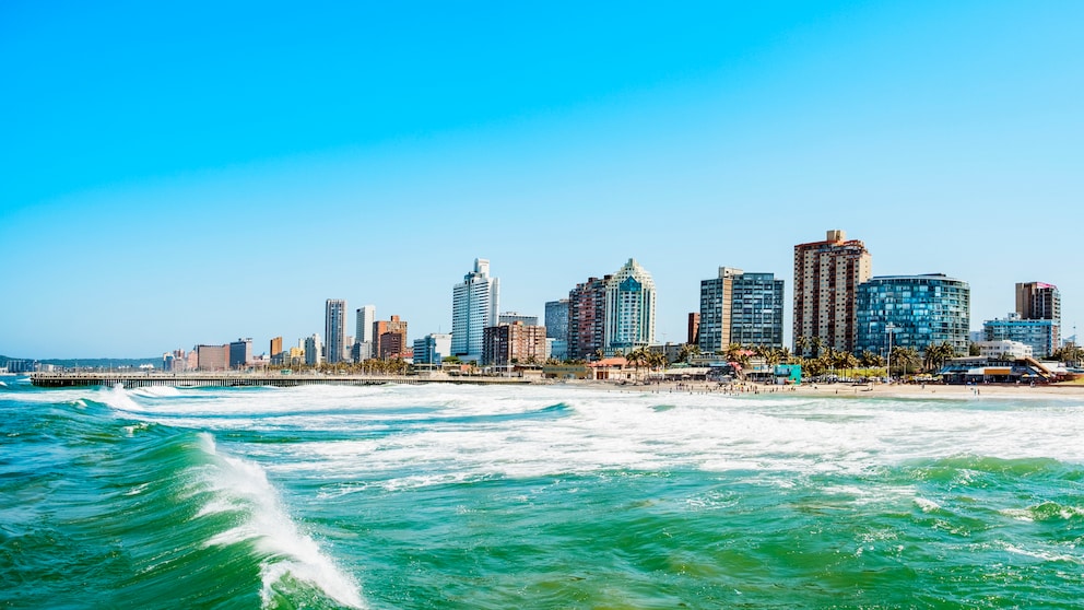 Skyline von Durban in Südafrika