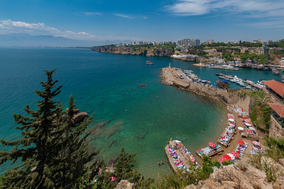 Strände an der türkischen Riviera: Blick auf Mermerli Beach