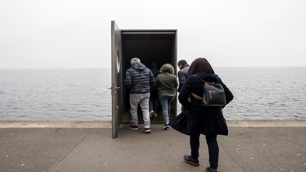 Seesicht in der Schweizer Stadt Zug