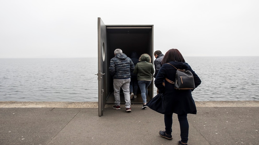 Seesicht in der Schweizer Stadt Zug